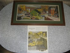 RARE Original Peter Helck 1949 Chevrolet Truck Advertising Illustration/Painting picture