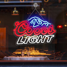 Coors Light Dimmable Neon Sign Man Cave Beer Bar Pub Club Wall Decor USB Power picture