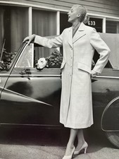 Dede Johnson 1952 Cleveland Press 1950s Fashion Lifestyle Photo Dalmatian Dog picture