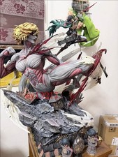 IN STOCK Attack on Titan Mikasa Ackerman vs Annie Female GK Resin Statue Anime picture