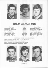 1973-74 CHL Hockey All-Star Team Page Dallas Fort Worth - Vintage Article Page picture