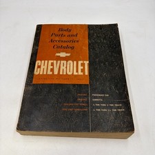 1933-1962 Chevrolet Body Parts & Accessories Catalog Card & Trucks picture