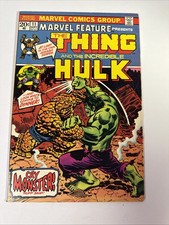 Marvel Feature #11 Thing Vs Classic Hulk Battle Cover 1973 Marvel 1973 FN picture