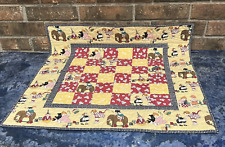 RARE Hand Stitched Grandmothers Quilt Blanket 27”x26” picture