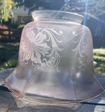 Signed Vianne Art Glass Shade w/ 4