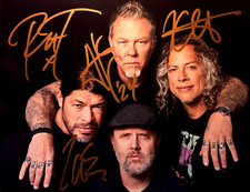 METALLICA (Full Band) Signed 8x10