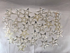Lot 33 Vtg 1960s CHRISTMAS Clear Hard Plastic Star Light