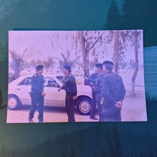 Lot 2 Vintage Original Iraqi Photos Believed Saddam Hussein Military Officers picture