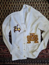 vtg st augustine new orleans high school sweater bristol award  picture