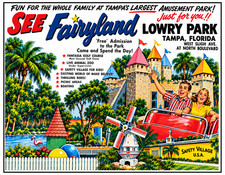 Vintage Fairyland Amusement Park Ad Magnet – Tampa Florida picture