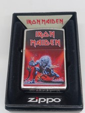 Zippo Iron Maiden Brushed Chrome Color Image 46990 picture