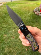 Kizer Tycho 80s Camo Carbon Titanium S45VN Folding Knife - BNIB picture