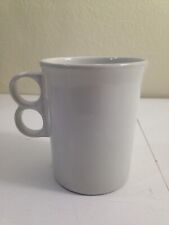 Bennington Potters Vermont Coffee mug cup vintage retro 1340 dg white two finger picture