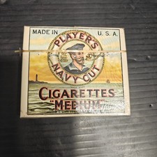 VTG 1940’s / 50’s Players Navy Cut Medium 20 Cigarette Empty Pack picture
