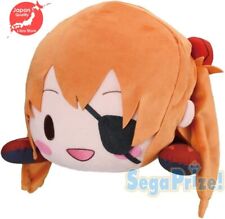 RARE Evangelion Asuka Eye patch ver Mega BIG Lying Plush doll EXPRESS from JAPAN picture