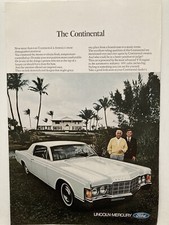 1969 Lincoln Continental Print Ad White America's Most Distinguished picture