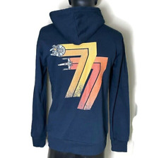 Star Wars Hoodie Sweatshirt Full Zip Navy Rebel 77 Millennial Falcon X Wing Sz M picture