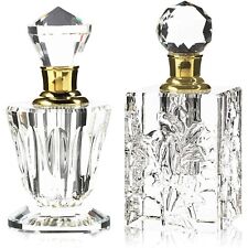 Crystal Perfume Bottle Set, Vintage Style (2 Pack) picture