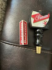 VTG Budweiser 3 Sided Plastic Beer Tap Handle 3.5” Plus Grain Belt 6.5” Tap BAD picture