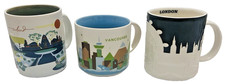 STARBUCKS BRAND NEW Lot of 3- LONDON INDONESIA VANOVER Mug 14-16 Ounces picture