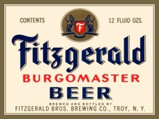 Fitzgerald Burgomaster Beer Troy NY NEW Metal Sign 24x30
