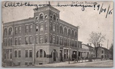 St. Clair Building Eaton Ohio 1908 Postmarked Vintage Postcard picture
