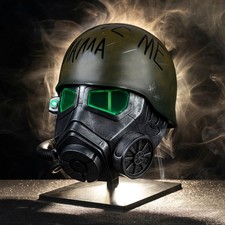 Xcoser Fallout Desert Ranger Battle Helmet LED Light Resin Replicas Wearable picture