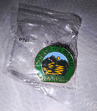 Vintage Top of the World Beartooths Mountains Lapel Pinback Button Pin picture