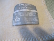 VINTAGE PENDLETON IVORY NEW  90X64 picture