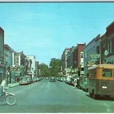 c1950s Elizabeth City, NC Downtown Main St Jack Taylor Chrome Cars Postcard A126 picture