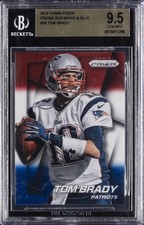 2014 PANINI PRIZM RED WHITE & BLUE PRIZM #36 TOM BRADY BGS 9.5 picture