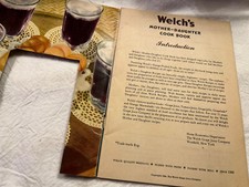L802🌟Vintage 40s Cookbook Recipe Booklet- WELCHES Mother Daughter Cookbook ‘46 picture