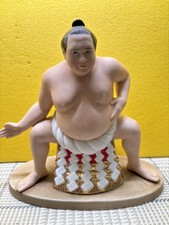 Japanese TKN SUMO WRESTLER Figurine Rare Collectible Porcelain Vintage picture