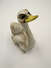 Vintage George Good Taiwan White Porcelain Duck Goose Figurine picture