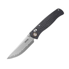 SRM 255L-CB2 Carbon Fiber Pocket Knife 140Cr Ambi Lock EDC Sanrenmu New picture