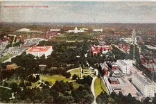 Washington DC Panoramic Monument East View Aerial Capitol Station G RPO Cancel picture