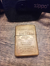 Vintage Zippo Jim Beam Kentucky Straight Bourbon Whiskey Distillery Collectible picture