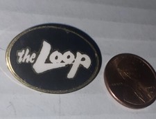 Vintage The LOOP Small Lapel Pin Button FM98 Radio Station Chicago WLUP picture