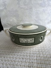 Colonial Casserole Dish, Homestead pattern By Royal Casserole, 7.5” Diameter Vtg picture
