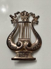 Rare 1877 Louisville KY Saengerfest Pin Badge Singing Festival Antique picture