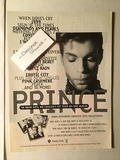 Prince The Hits 1 & 2 Vintage 1993 Promo Paper  Print Advertisement picture