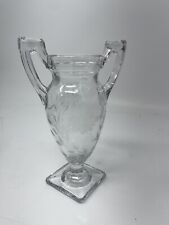 Vintage Glass Urn Heisey? Small 6.5 in tall Vase Loving Cup Early American Glass picture