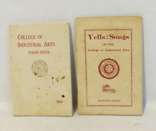 RARE 1918 College of Industrial Arts HAND BOOK and 