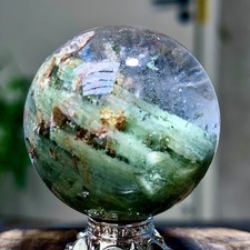 47G Natural Green Ghost Crystal Quartz Ball Crystal Sphere Mineral Specimen picture