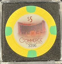 Commerce Casino $5 YEAR OF THE MONKEY#3396 Chip UNCIRCULATED  VERY RARE HTF picture