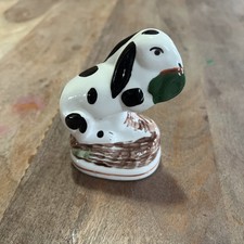 Vintage 1993 MMA SMI White Spotted Rabbit Figurine Metropolitan Museum Of Art picture