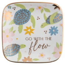 Karma Flora Square Trinket Tray Small Turtle Karma Mixed Materials Travel picture