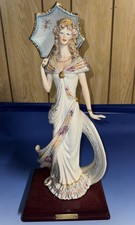 Vittorio Sabadin Figurine Capodimonte Porcelain Woman With Parasol picture