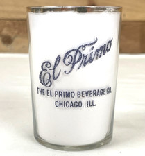 PRE-PRO EL PRIMO BEVERAGE CO CHICAGO ILL COLORED PEBBLED NOT ETCHED BEER GLASS picture