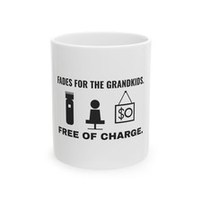 Barber Coffee Mug ThreadWill Fades for the Grandkids Free of Charge Grandpa Gift picture